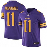 Nike Men & Women & Youth Vikings 11 Laquon Treadwell Purple Color Rush Limited Jersey,baseball caps,new era cap wholesale,wholesale hats